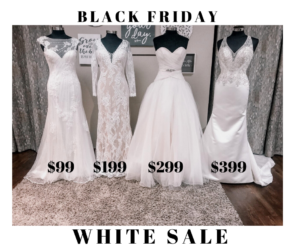 Black friday bridal fashion